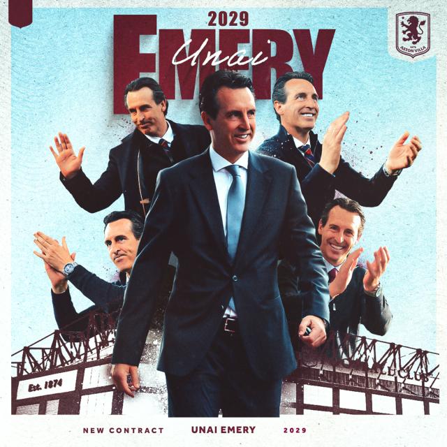 开云体育-官方：维拉再次与埃梅里续约 新合同签至2029年